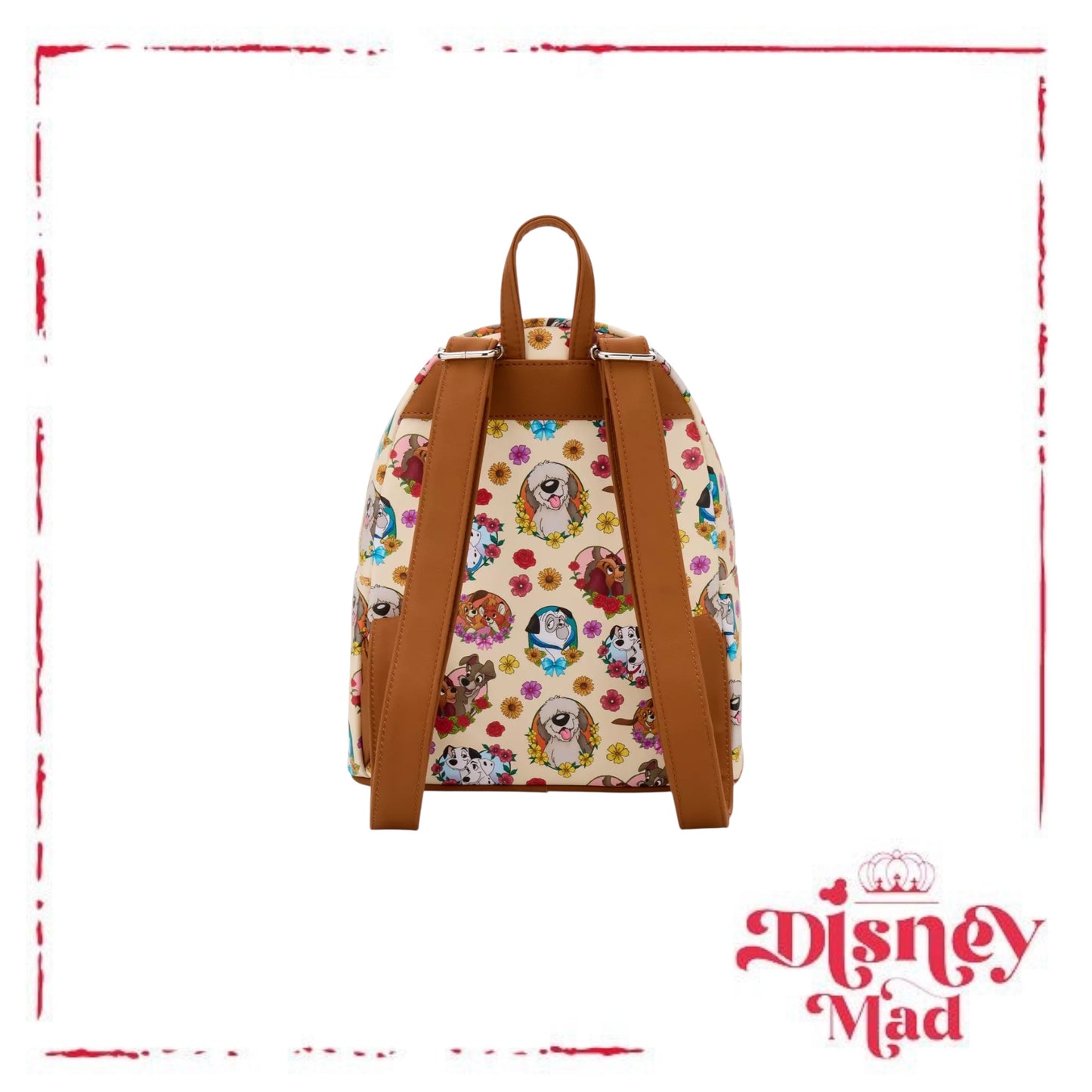 Loungefly Disney Dogs Flower Hearts Mini Backpack
