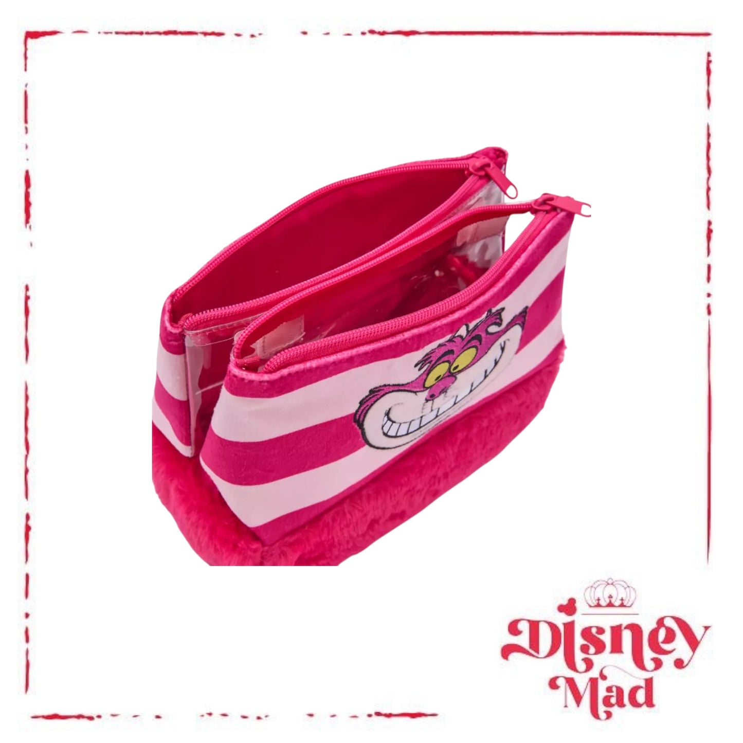 Disney Parks Cheshire Cat Plush Cosmetic Case – Alice in Wonderland