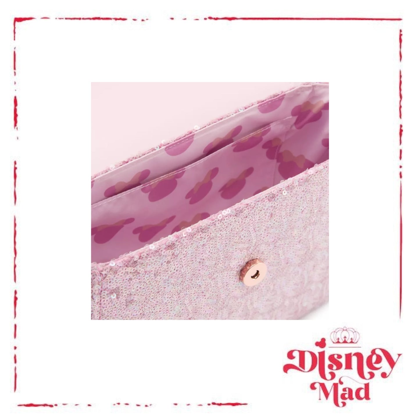 Minnie Mouse Ear Loungefly Crossbody Bag – Rose Pearl - Disney Parks