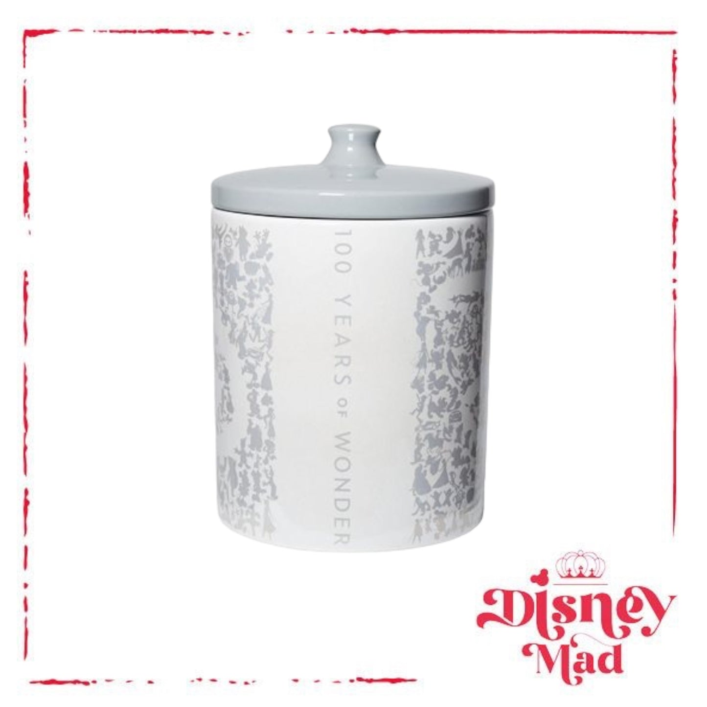 Disney 100 Platinum Silhouettes Cookie Jar