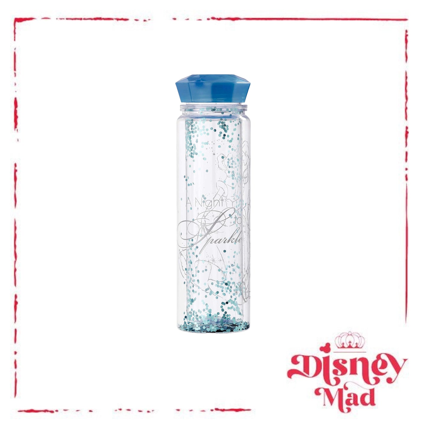 Funko Cinderella Platinum Anniversary: Plastic Water Bottle: A Night To Sparkle