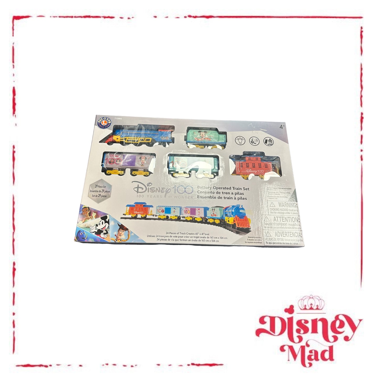 Disney 100 Battery Operated Train Set