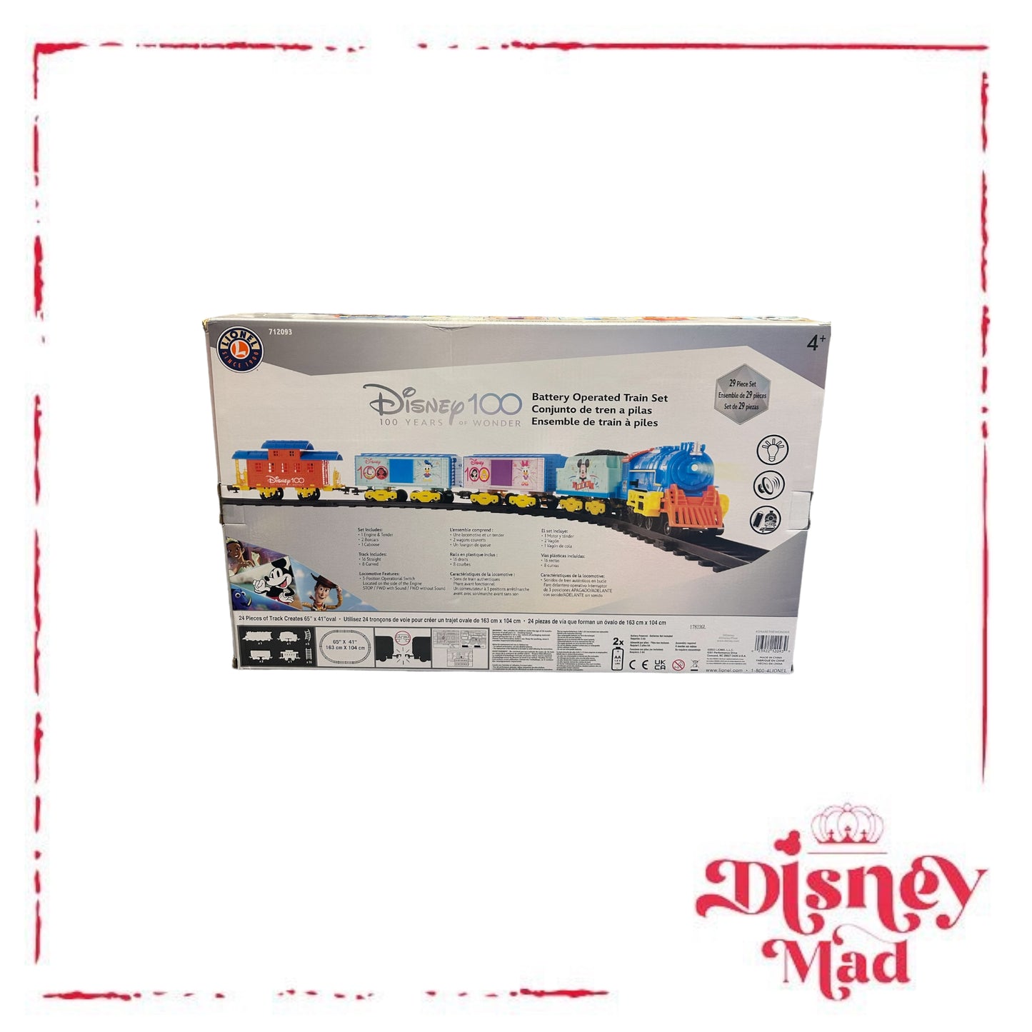 Disney 100 Battery Operated Train Set