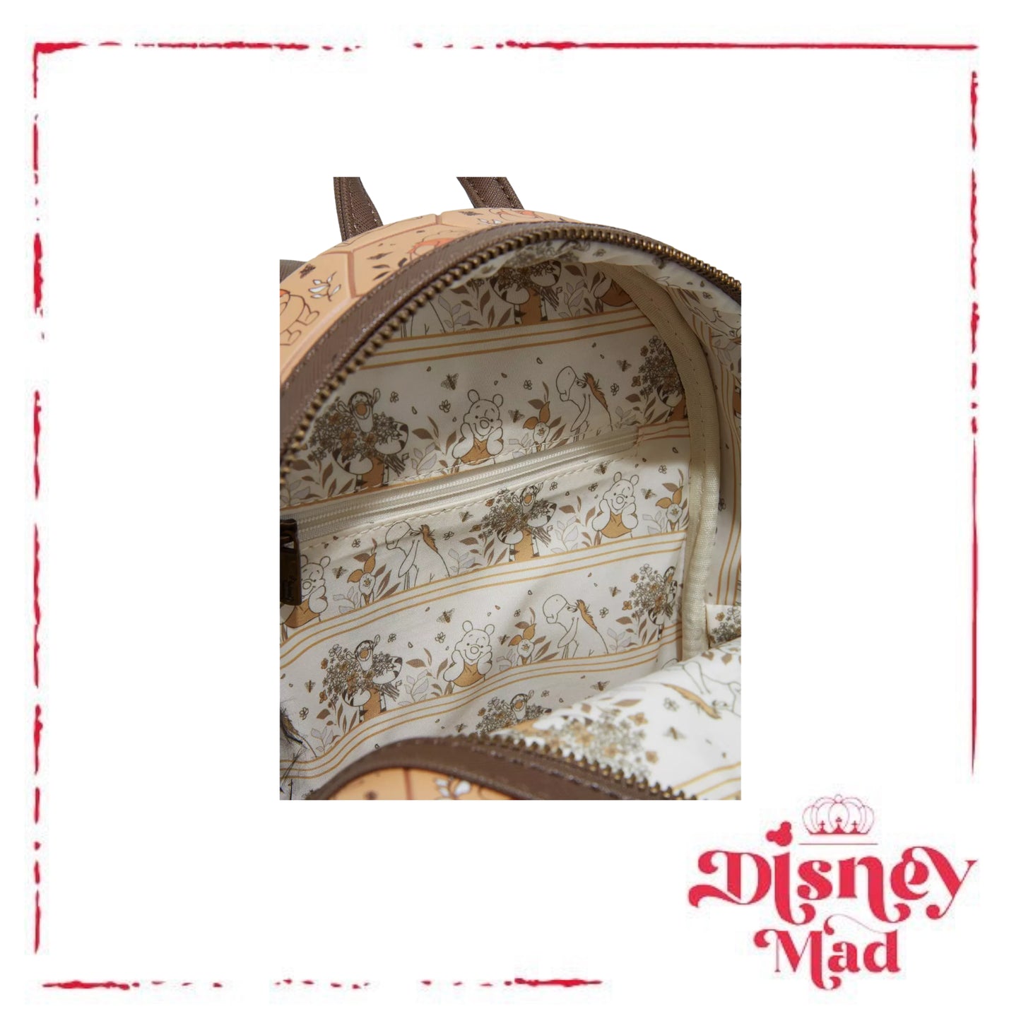 Loungefly Disney Winnie the Pooh Honeycomb Portraits Mini Backpack