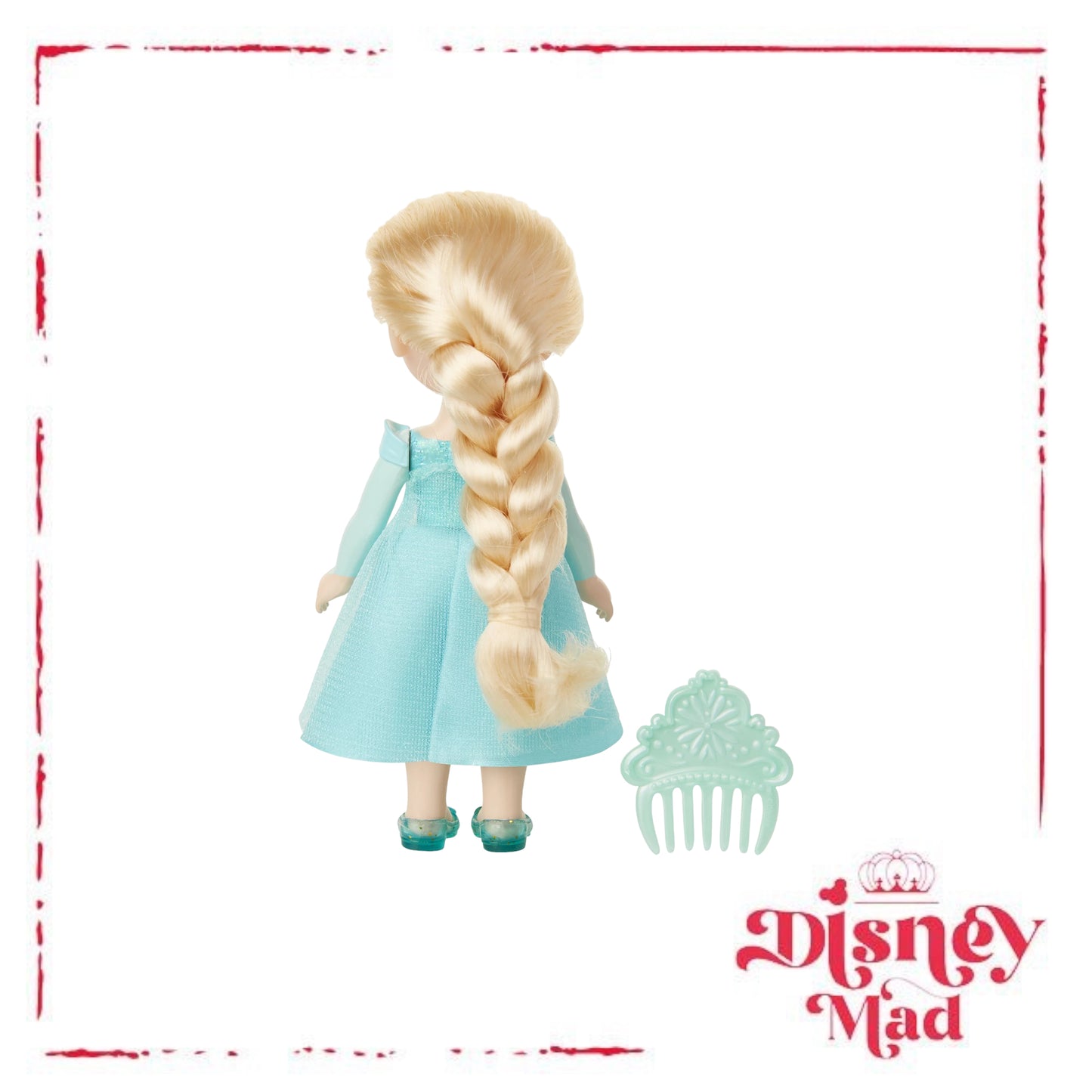 Disney Frozen Princess Elsa 6" Petite Doll with Glittered Hard Bodice and Comb