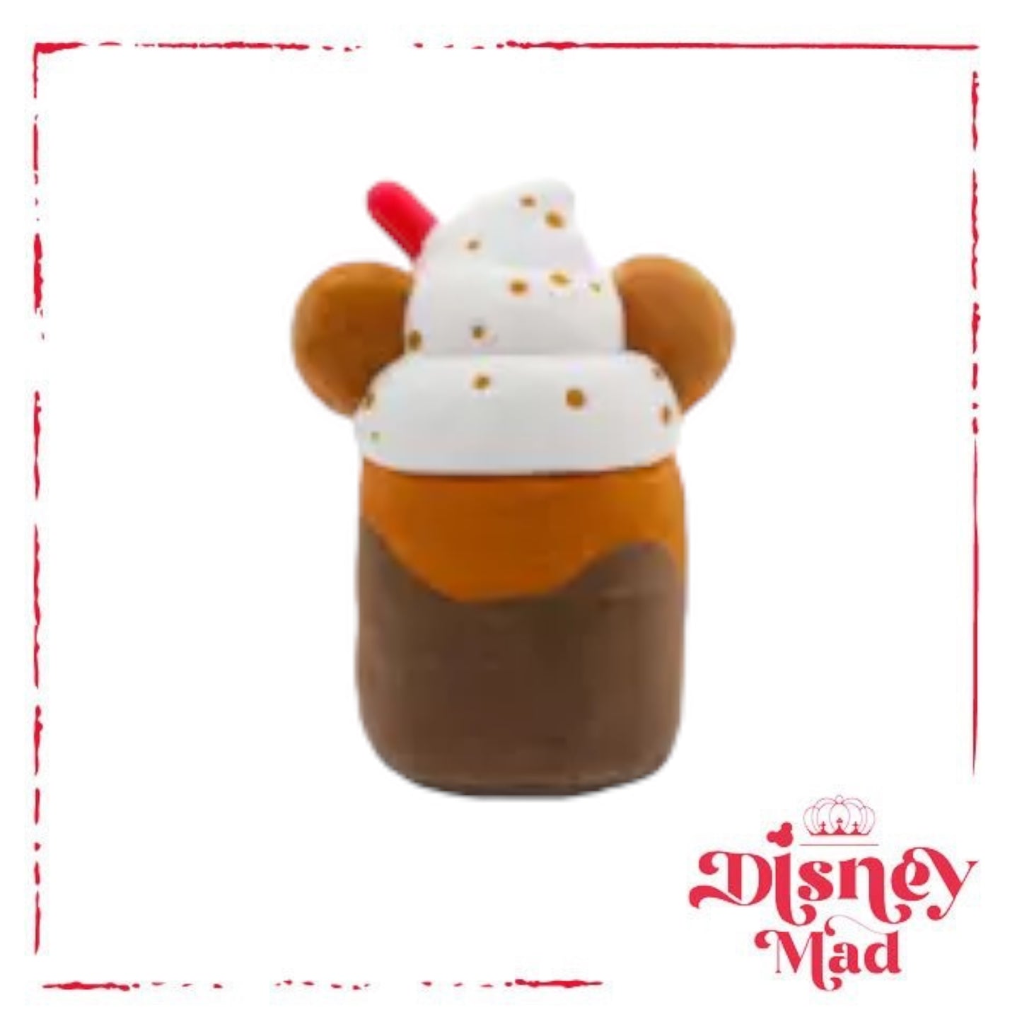 Mickey Mouse Iced Cookie Latte Disney Munchlings Classic Couplings Medium Soft Toy - Disney Parks