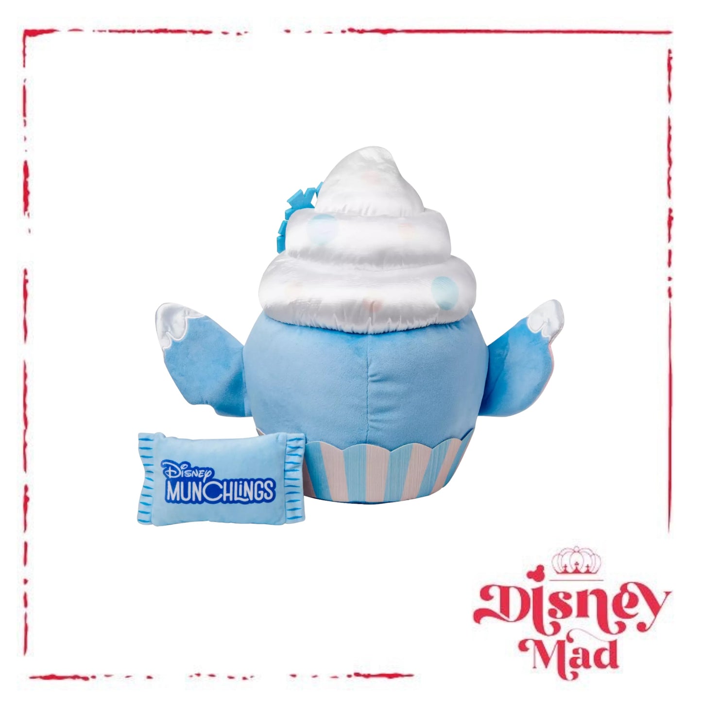 Stitch Snowflake Cupcake Disney Munchlings Medium Soft Toy