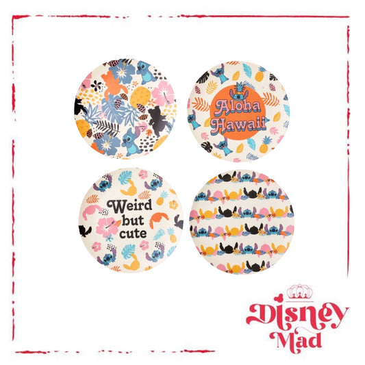 Lilo & Stitch Plates - 4 Pack Aloha HawaiiI