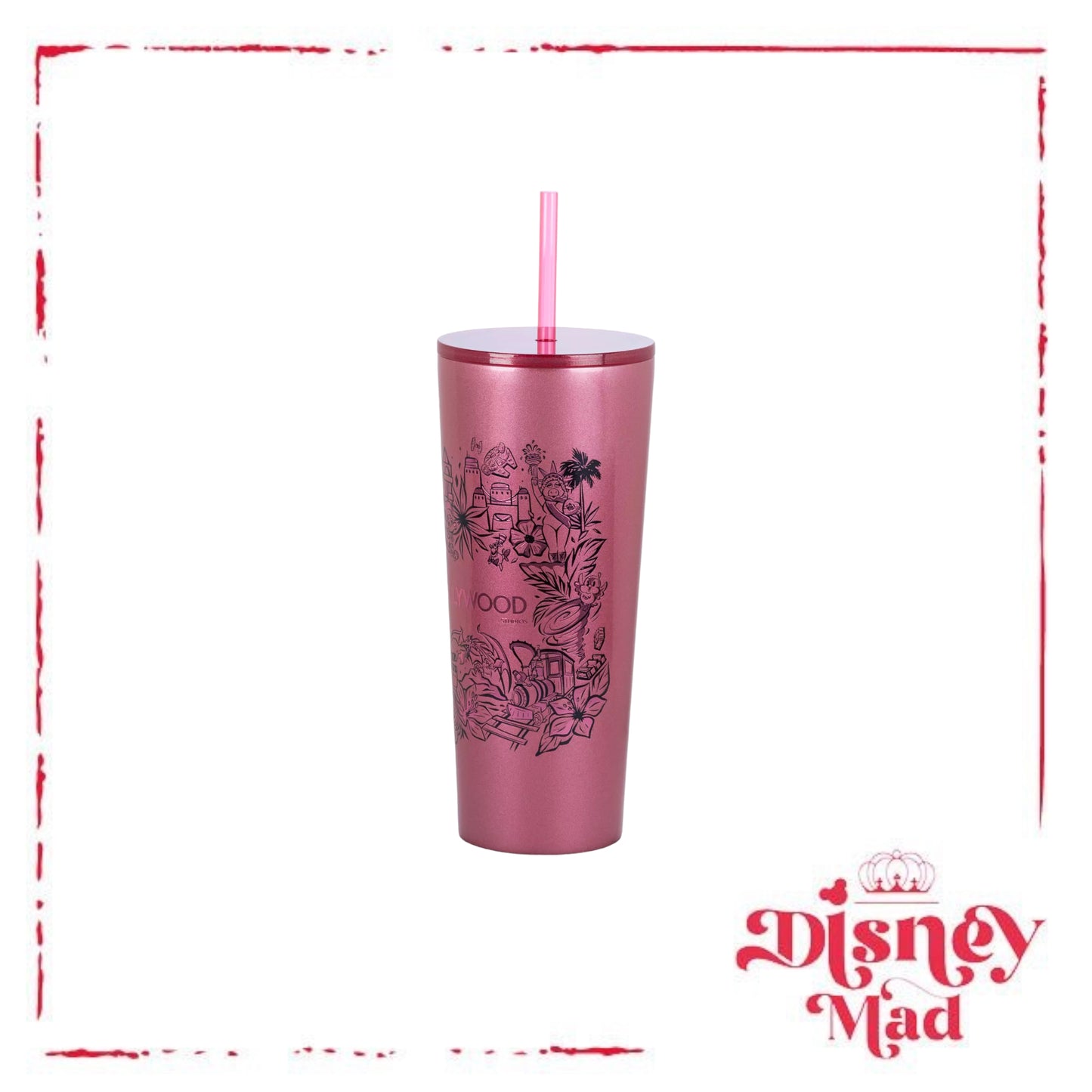 Disney's Hollywood Studios Stainless Steel Starbucks® Tumbler with Straw - Disney Parks