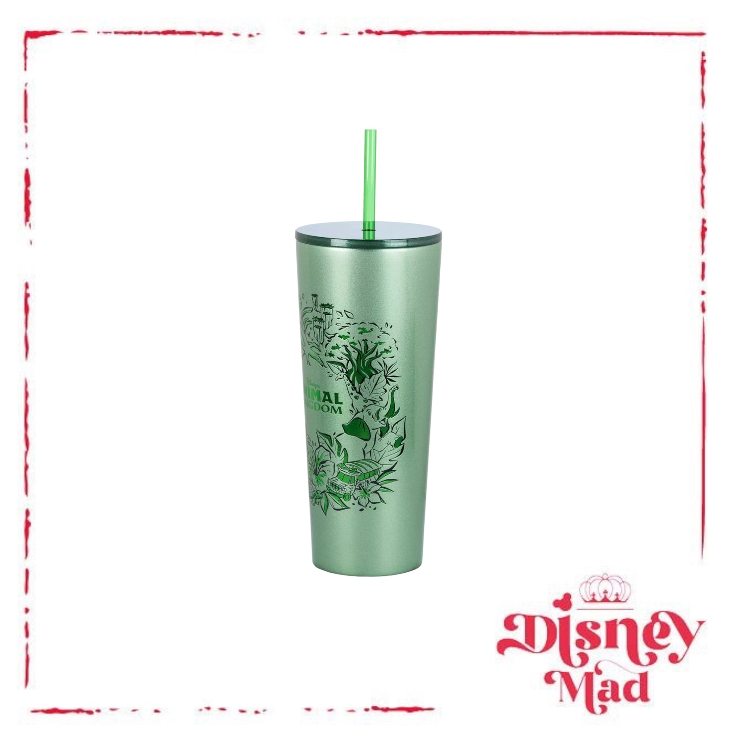 Disney's Animal Kingdom Stainless Steel Starbucks® Tumbler with Straw - Disney Parks