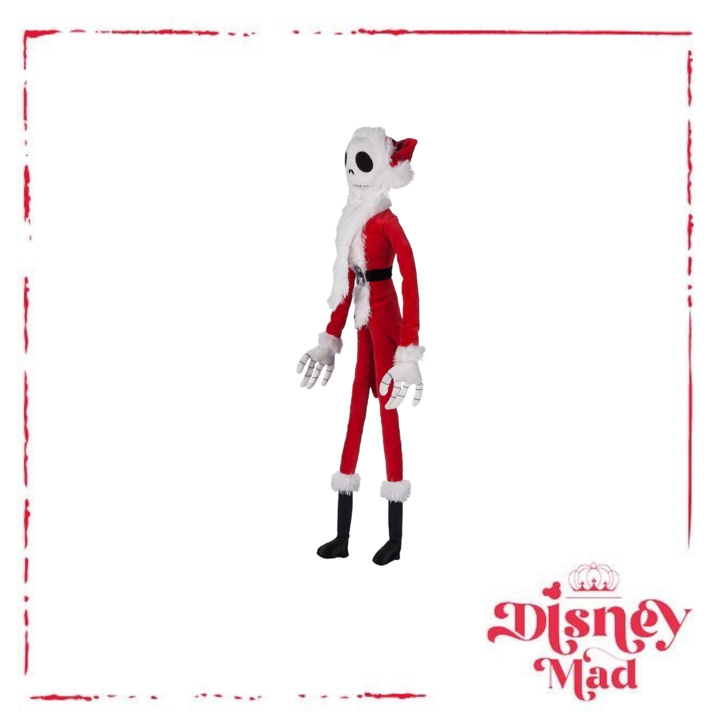 Santa Jack Skellington Plush – The Nightmare Before Christmas – 26'' - Disney Parks