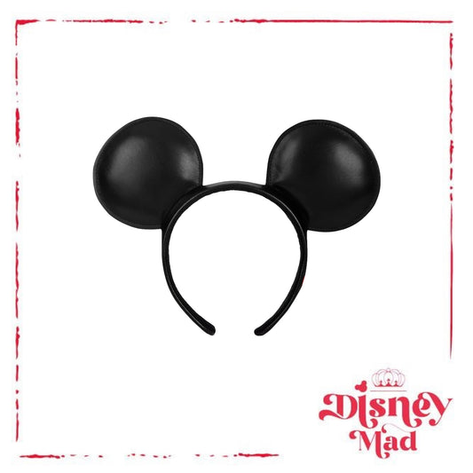 Mickey Mouse Simulated Leather Ear Headband - Disney Parks