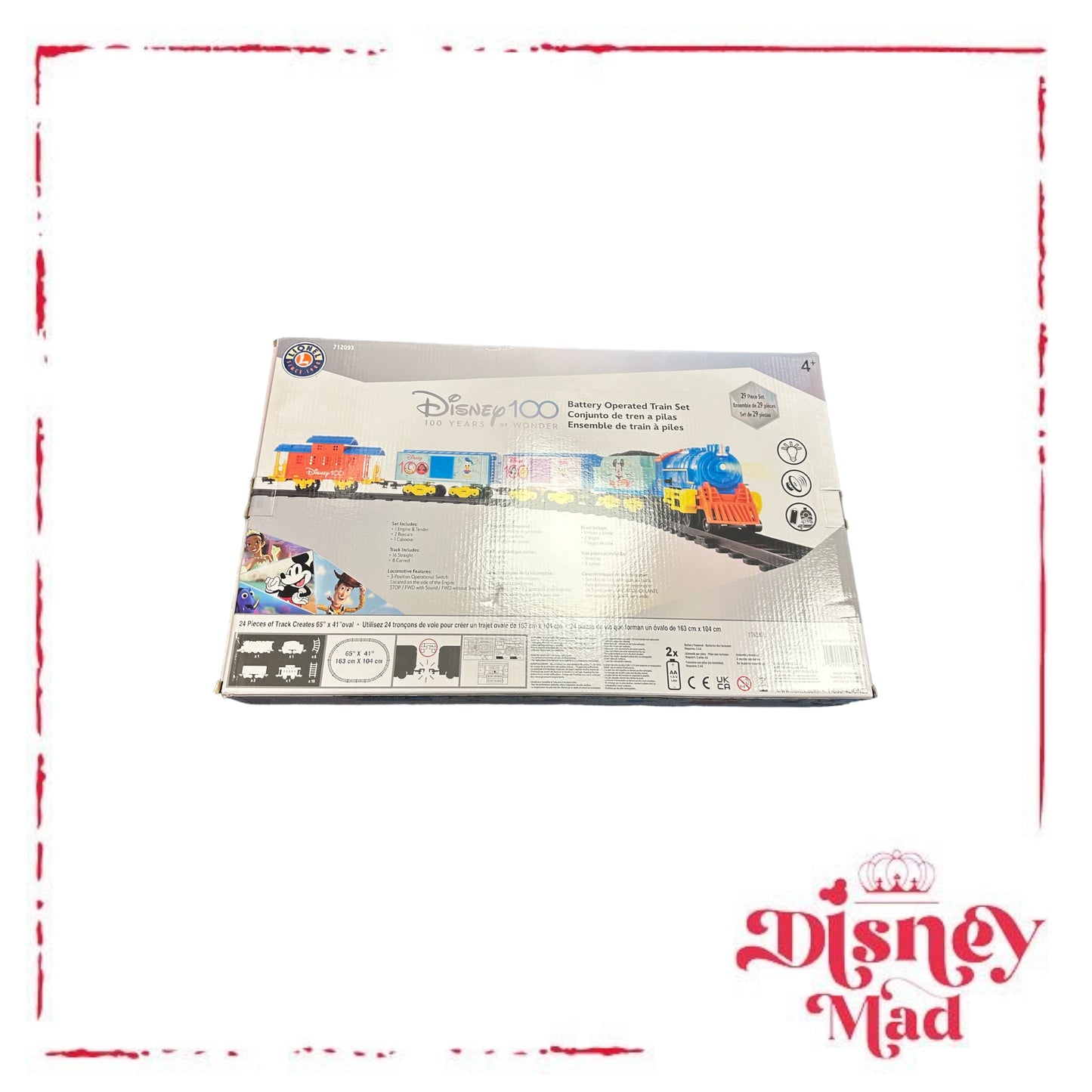 Disney 100 Battery Operated Train Set
