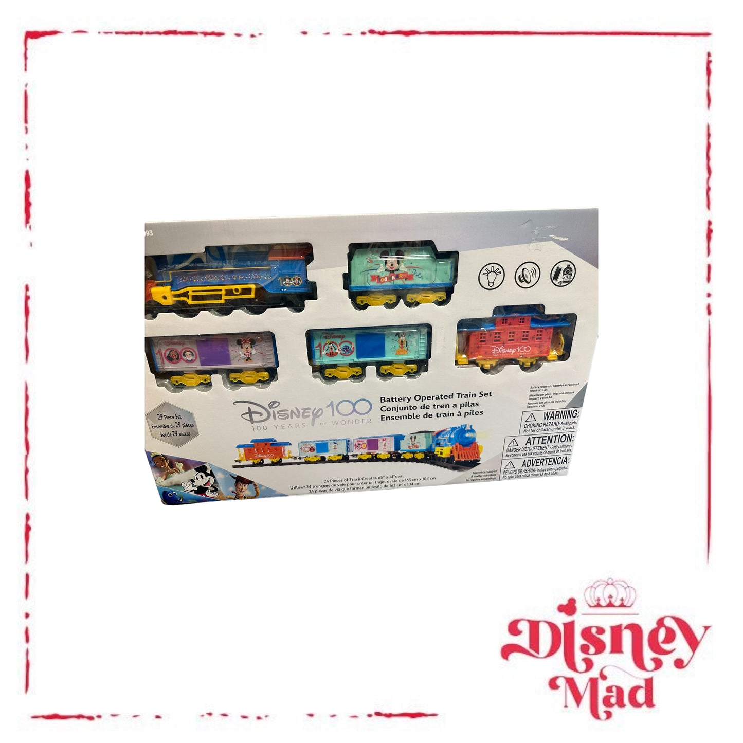 Disney 100 Battery Operated Train Set