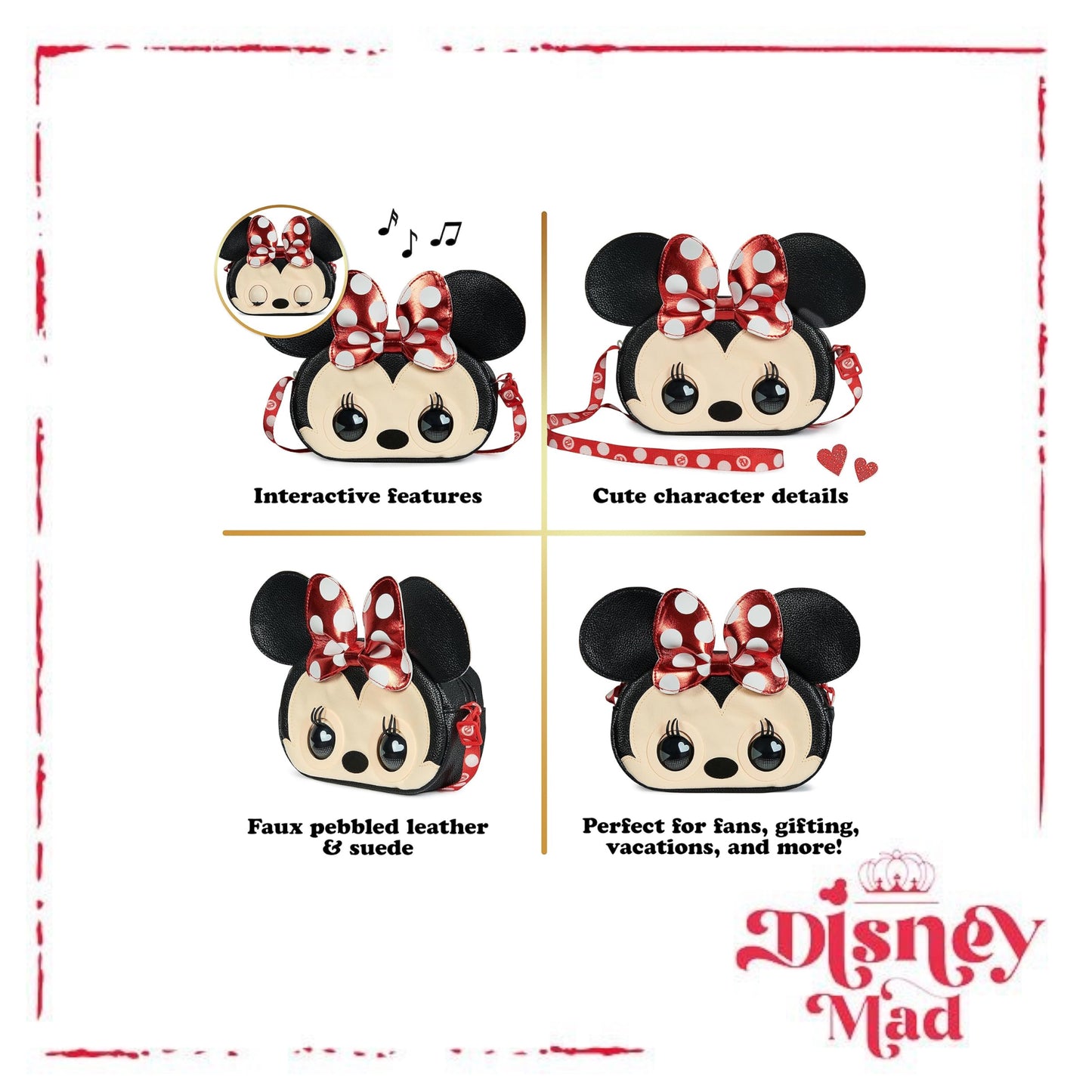 Disney Minnie Mouse Interactive Pet Toy and Shoulder Bag
