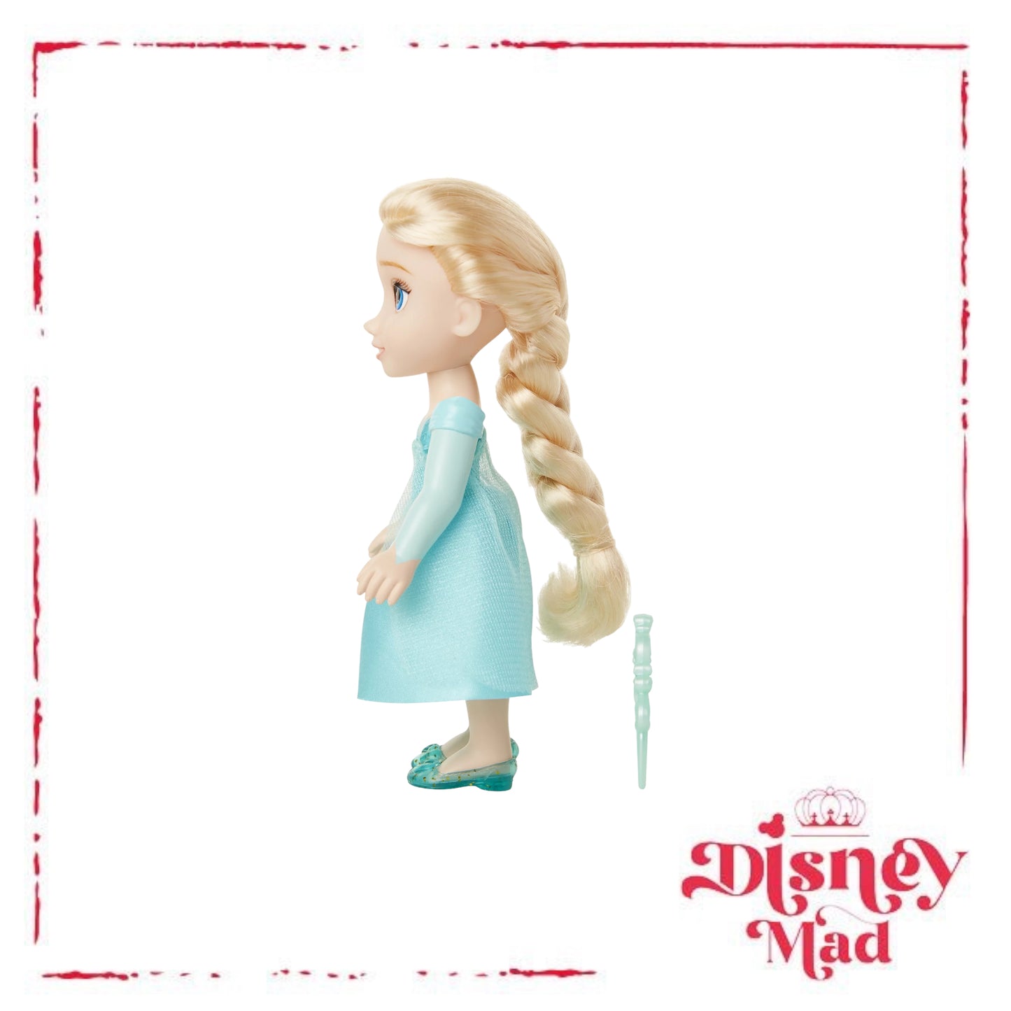 Disney Frozen Princess Elsa 6" Petite Doll with Glittered Hard Bodice and Comb