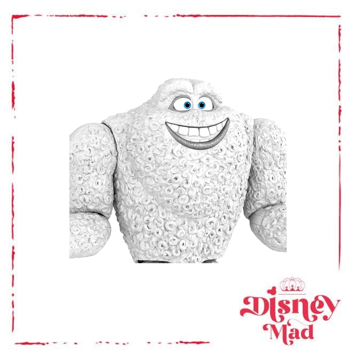 Mattel Disney Pixar Monsters, Inc. Abominable Snowman Action Figure 8-in Tall, Posable with Authentic Detail