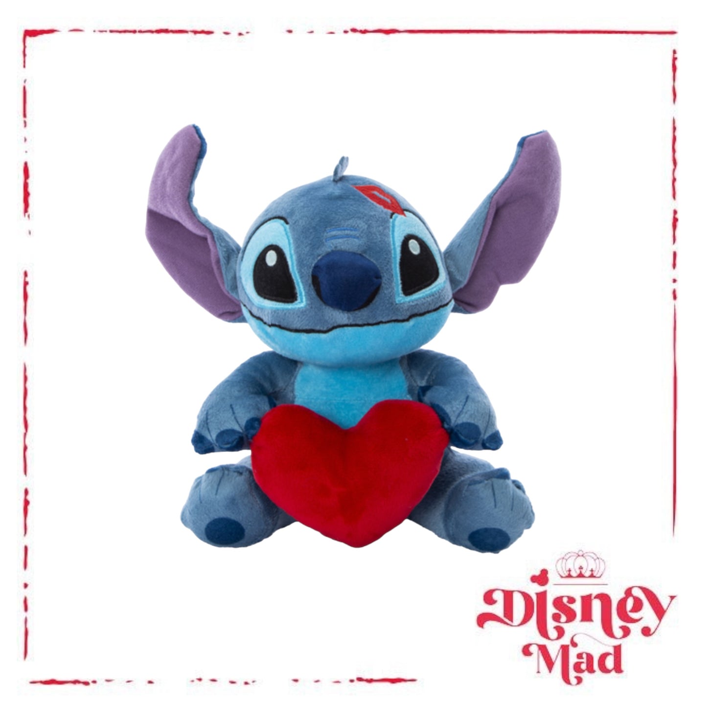 Disney Stitch Valentine's Day Plush 7.8in