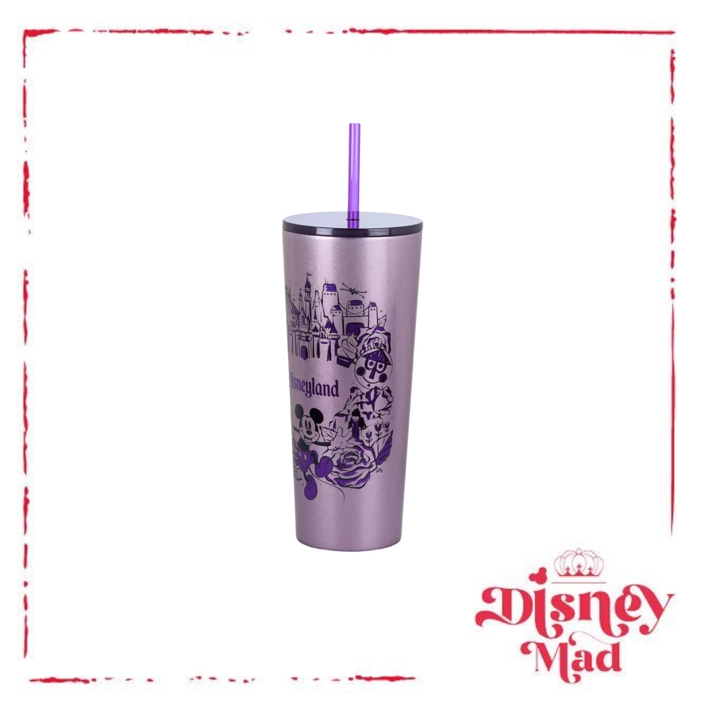 Disneyland Stainless Steel Starbucks® Tumbler with Straw - Disney Parks
