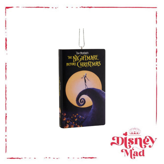 Hallmark Christmas Ornament (Disney Tim Burton's The Nightmare Before Christmas Retro Video Cassette Case Shatterproof)