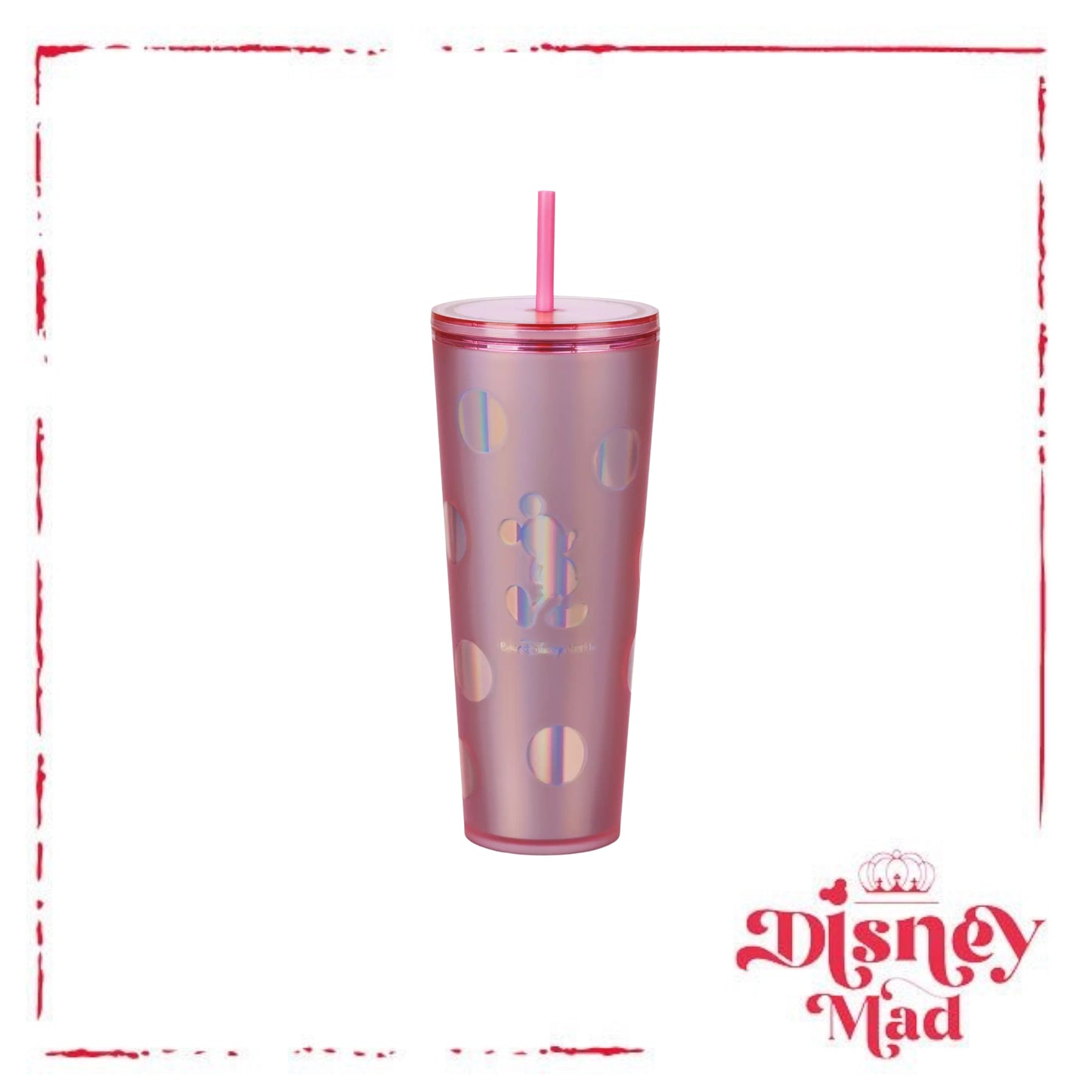 Walt Disney World Piglet Pink Starbucks® Tumbler with Straw Disney Parks