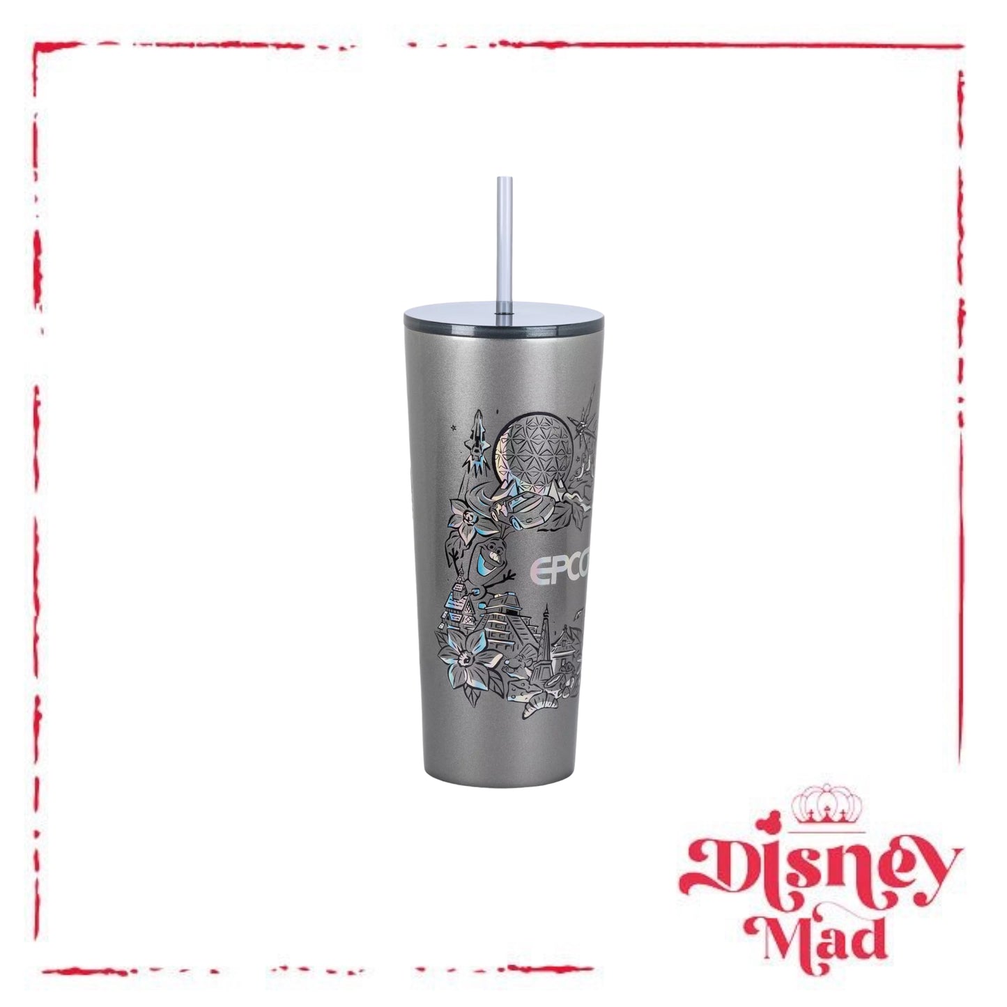 EPCOT Stainless Steel Starbucks® Tumbler with Straw - Disney Parks
