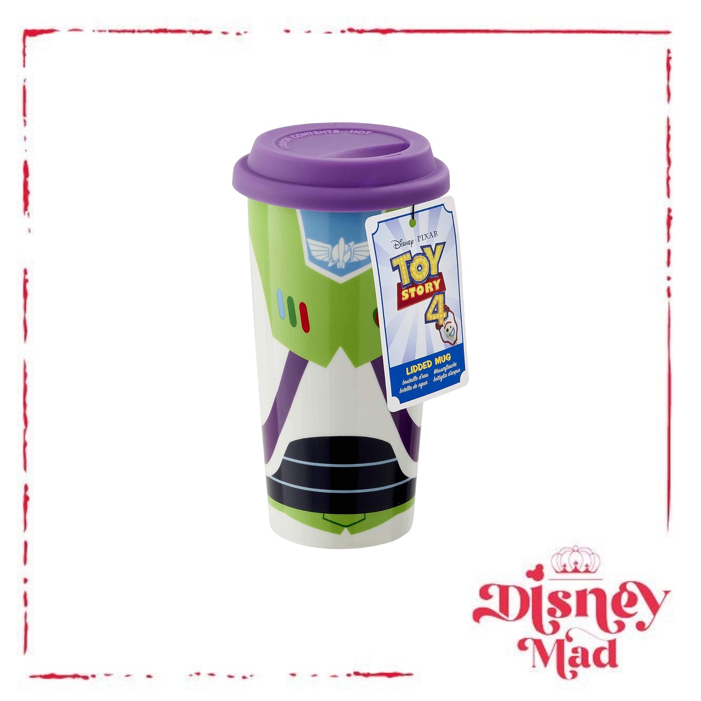 Funko Toy Story Lidded Mug, Porcelain, Multicolour, 16oz
