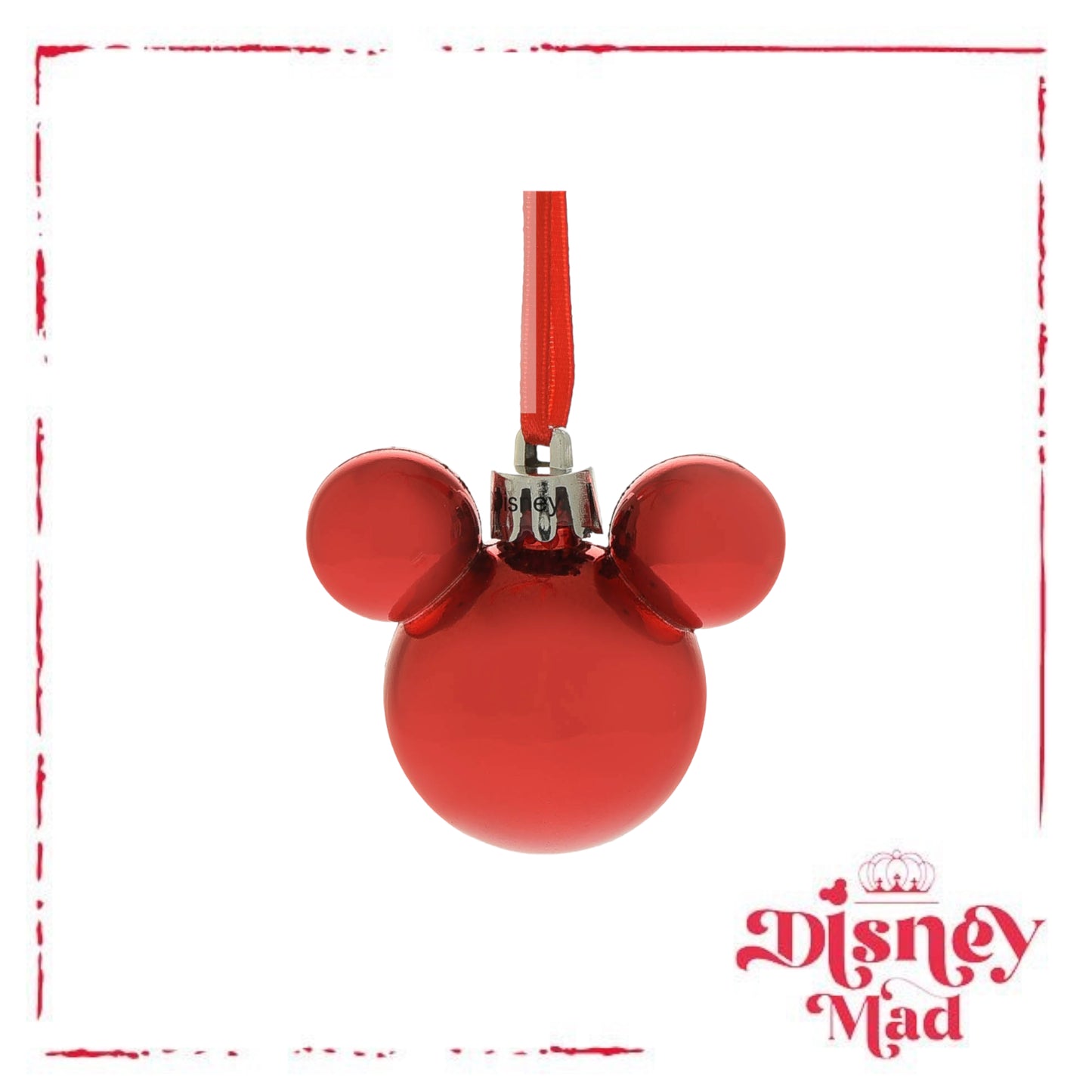 Set of 12 Mini Mickey Baubles Assorted Finishes