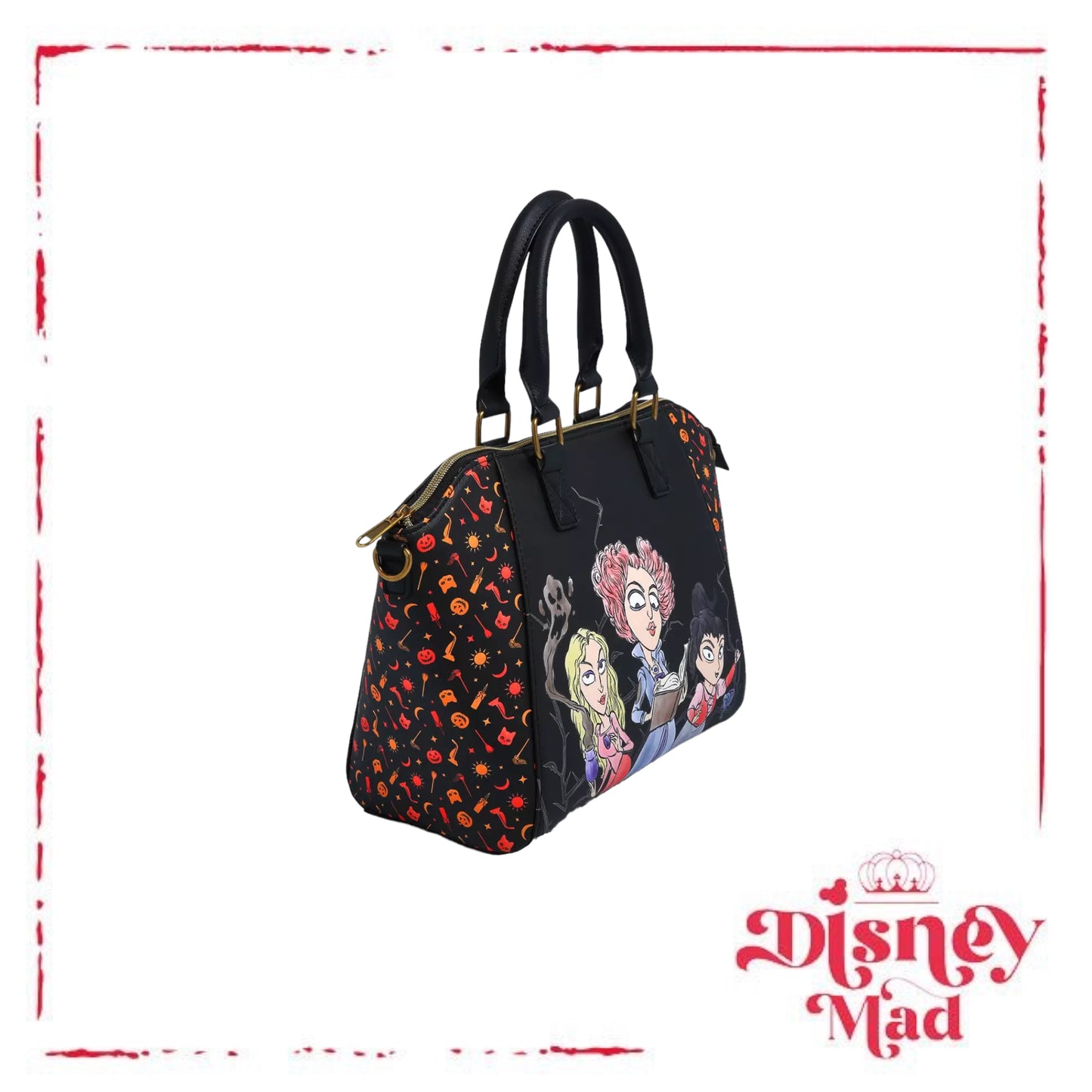 Loungefly Disney Hocus Pocus Sanderson Sisters Illustration Satchel Bag