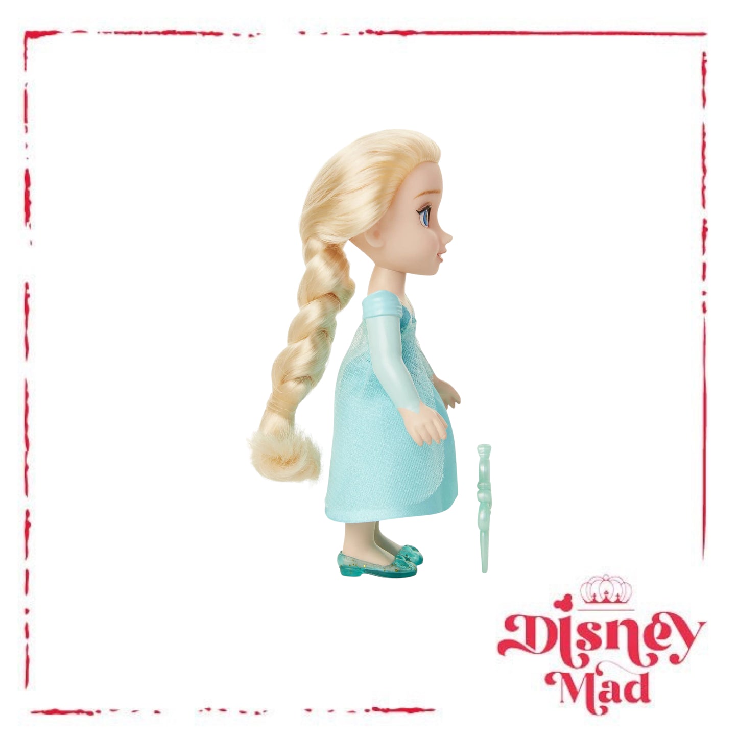 Disney Frozen Princess Elsa 6" Petite Doll with Glittered Hard Bodice and Comb