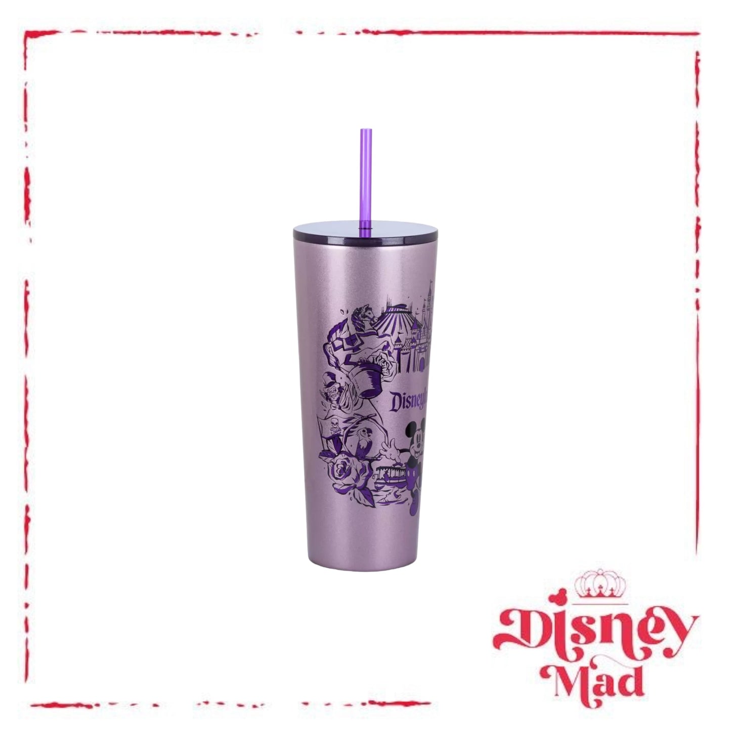 Disneyland Stainless Steel Starbucks® Tumbler with Straw - Disney Parks