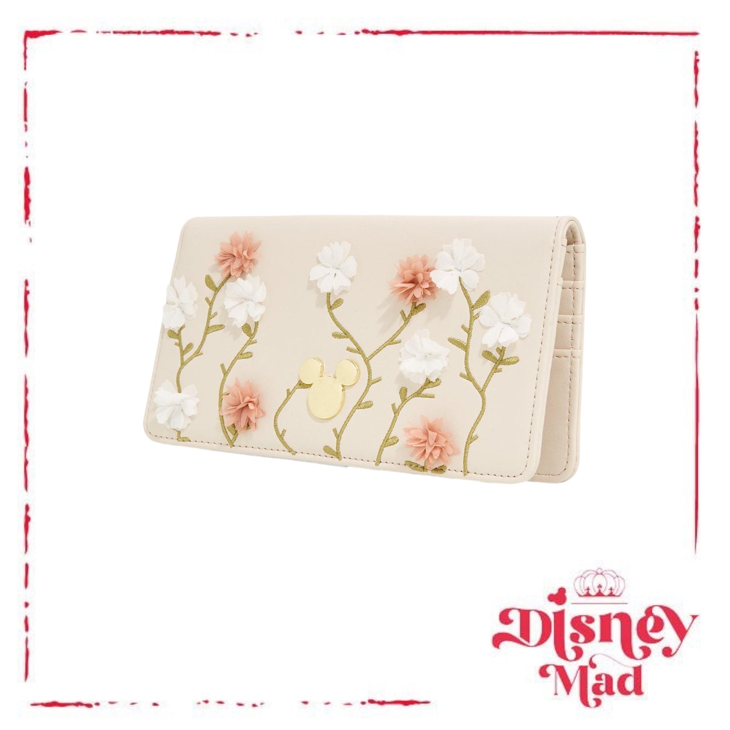 Disney Minnie Mouse Flower Stems Wallet - BoxLunch Exclusive