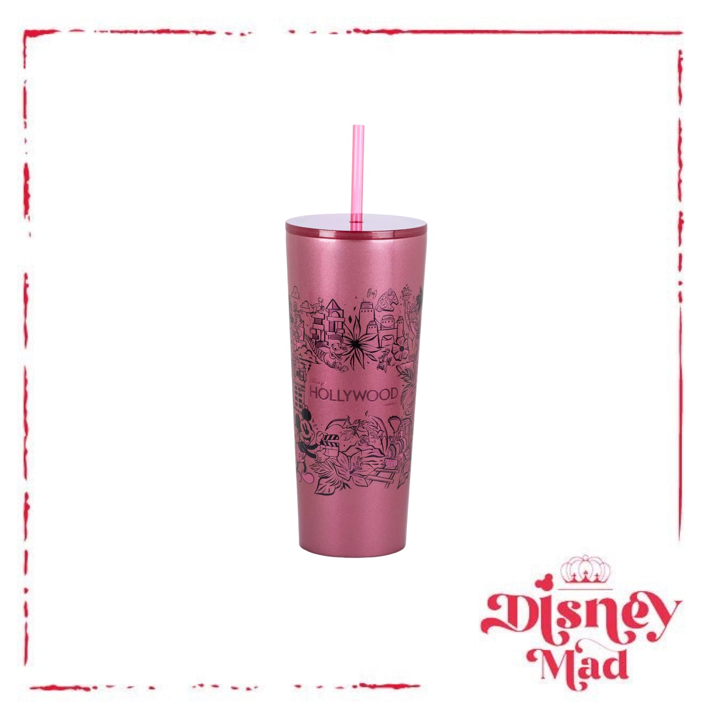Disney's Hollywood Studios Stainless Steel Starbucks® Tumbler with Straw - Disney Parks