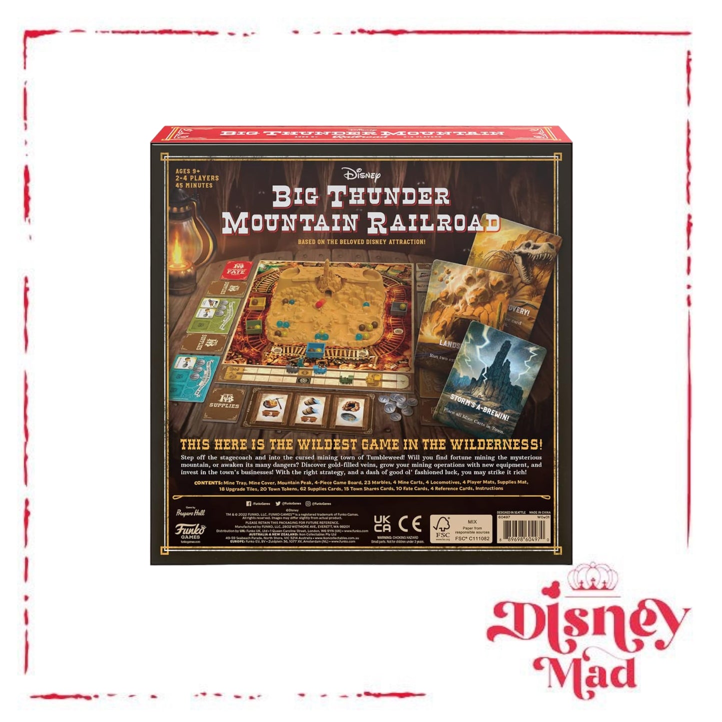 Funko Disney Big Thunder Mountain Railroad Family Board Game