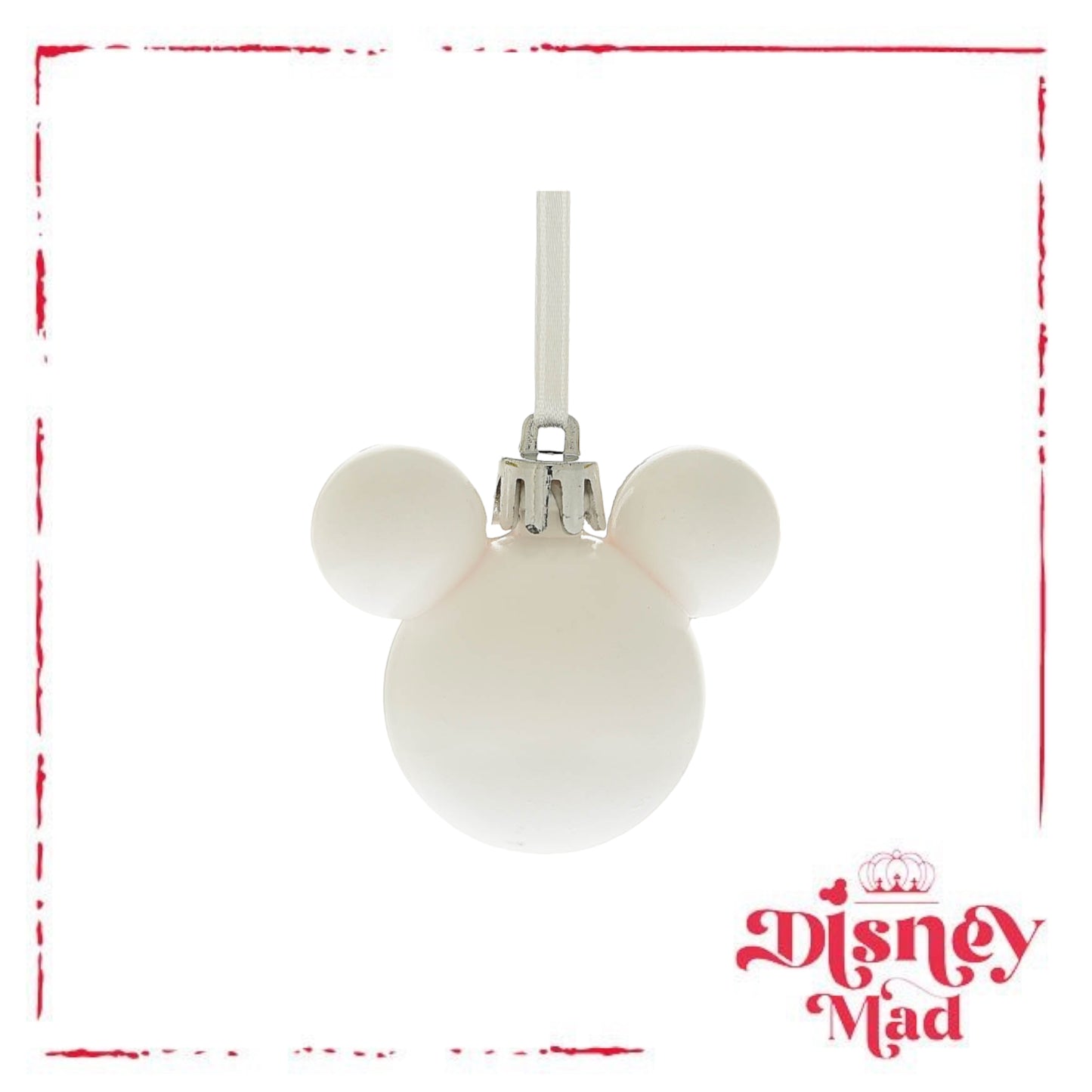 Set of 12 Mini Mickey Baubles Assorted Finishes - Pink and Gold