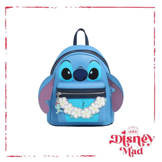 Loungefly Disney Lilo & Stitch Figural Stitch with Lei Mini Backpack
