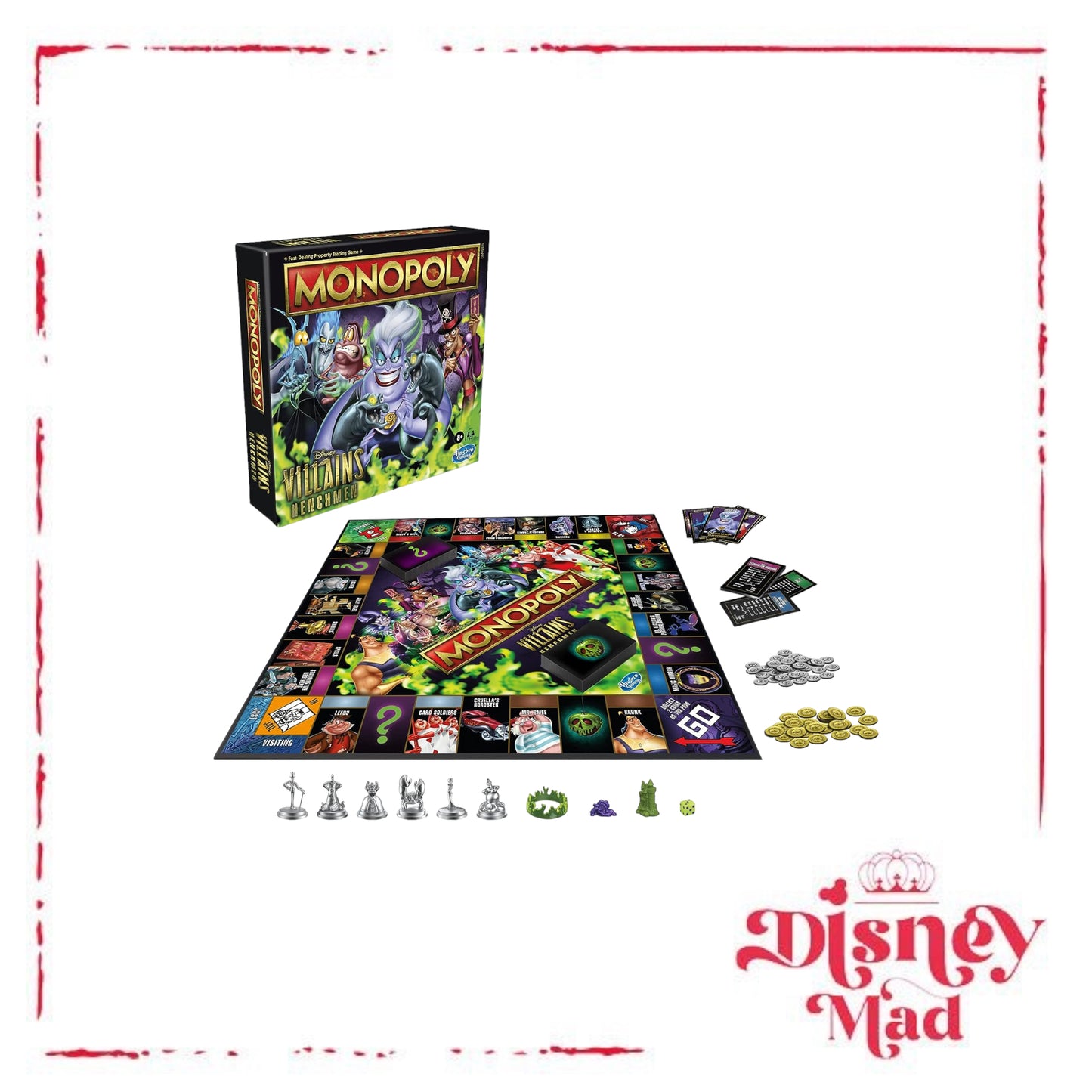 Monopoly: Disney Villains Henchmen Edition Board Game * box not perfect