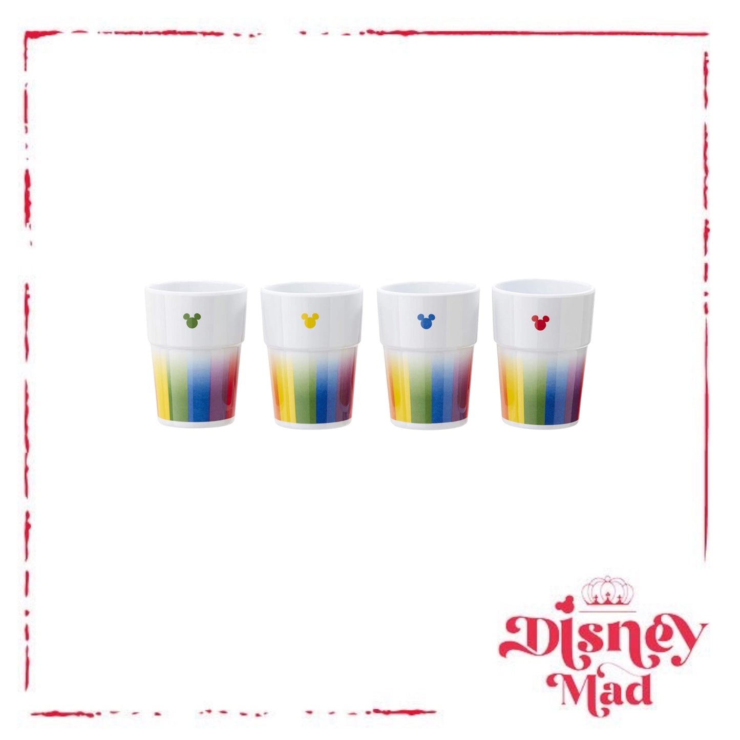 Funko Disney Mickey Mouse Melamine Tumbler Set Multi Colour 400ml