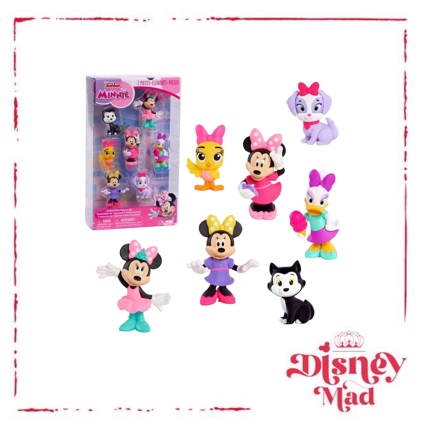 Disney Junior Minnie Mouse 7-Piece Collectible Figure Set
