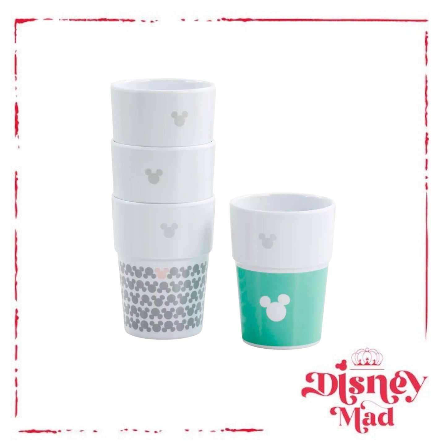 Funko Mickey Mouse Pastel Tumblers, Set of 4