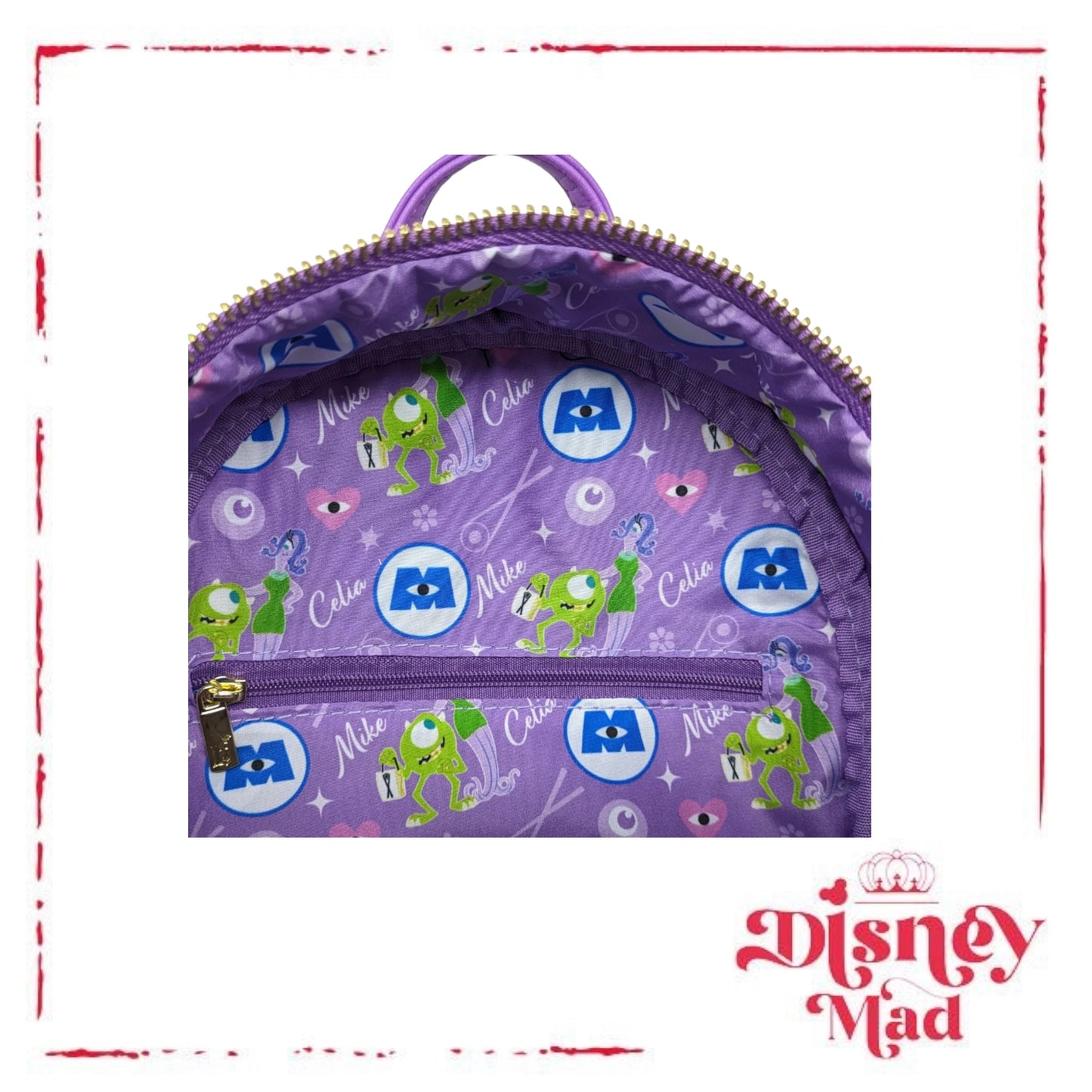 Loungefly Pixar's Monsters Inc. Celia Cosplay Mini Backpack