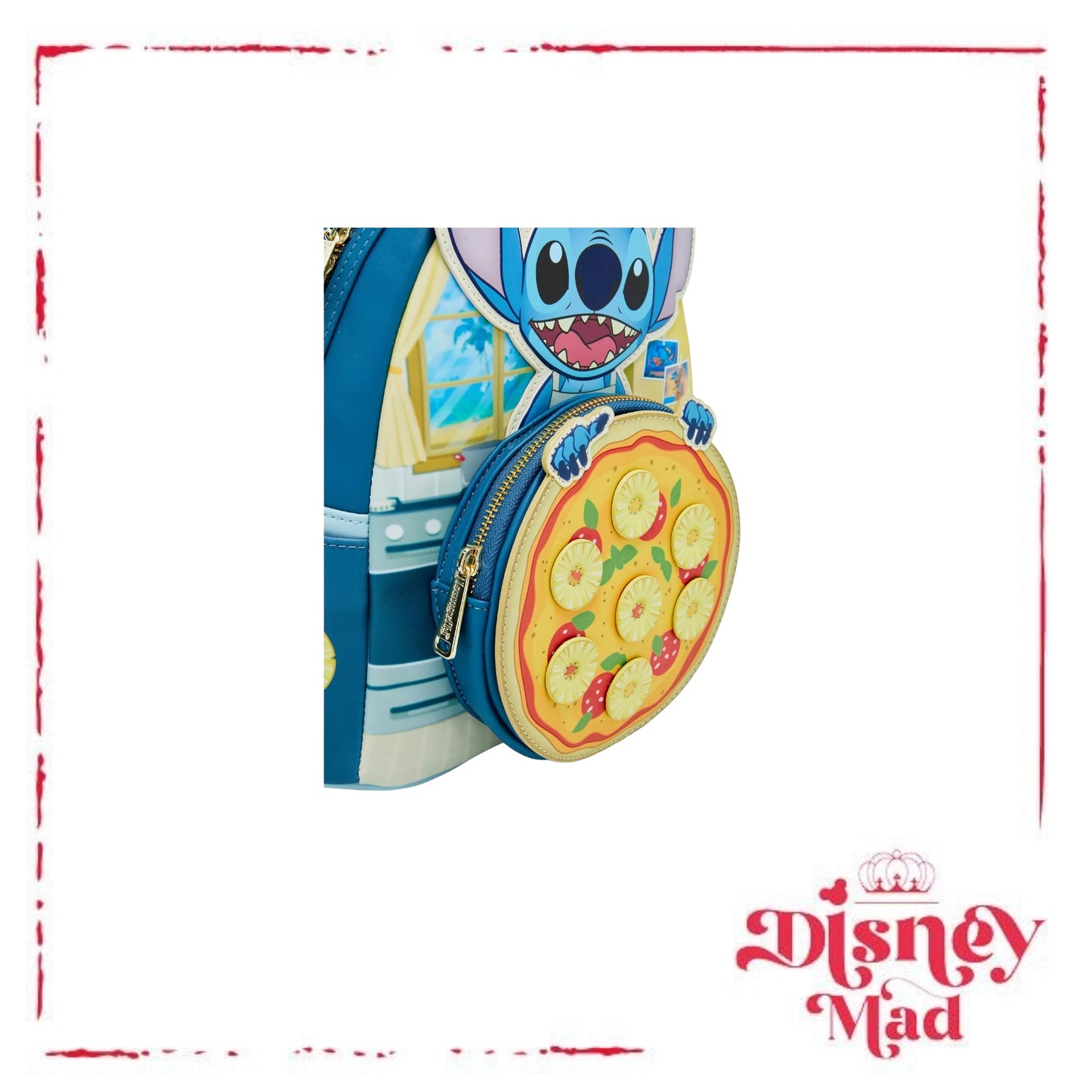 Loungefly Disney Lilo & Stitch Pineapple Pizza Mini Backpack
