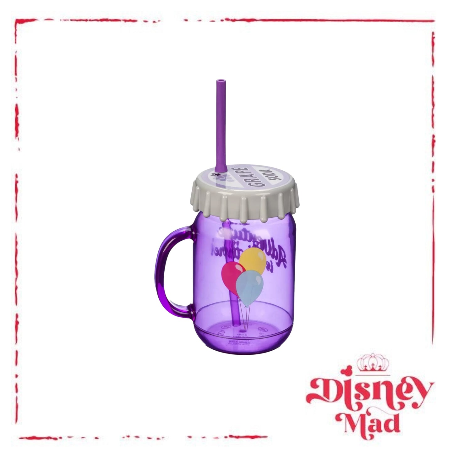 Grape Soda Tumbler With Straw, Up - Disney Parks