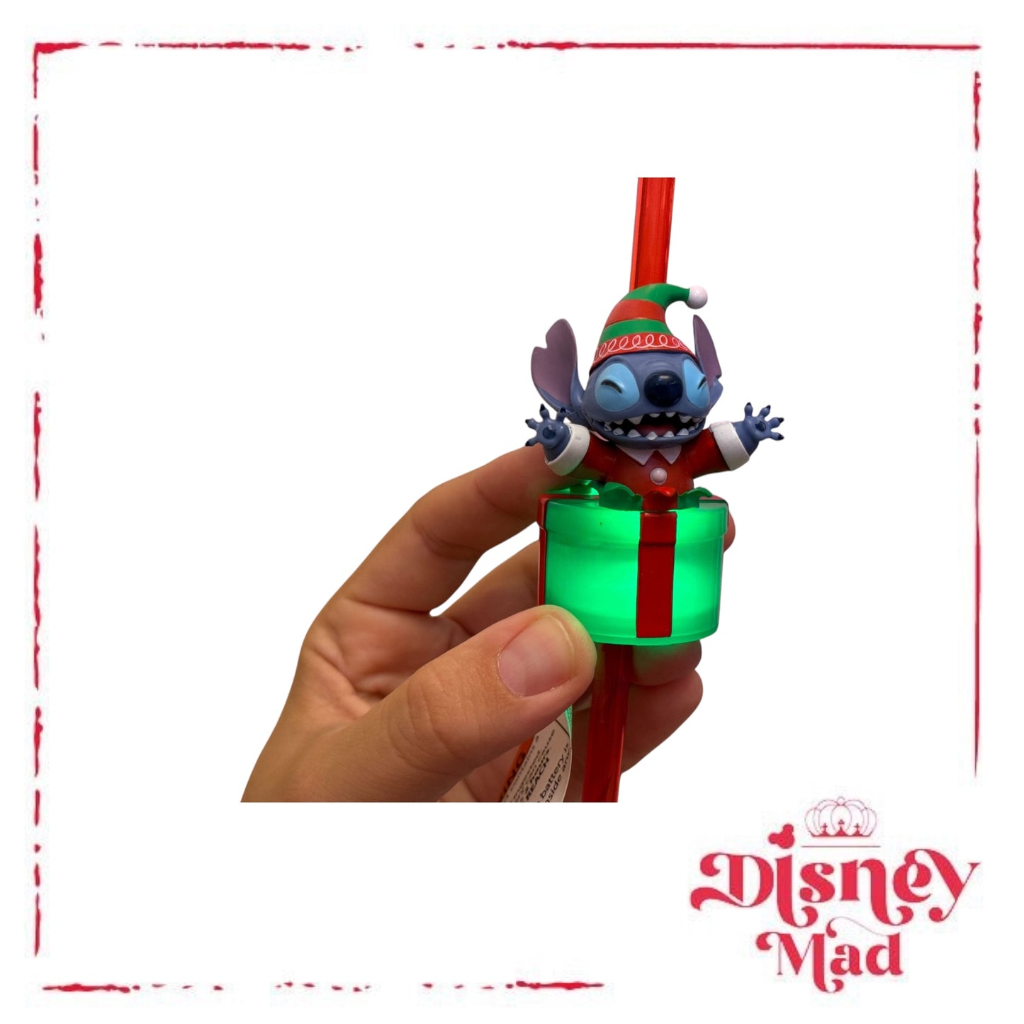 Light-Up Elf Stitch Bottle Topper - Disney Parks