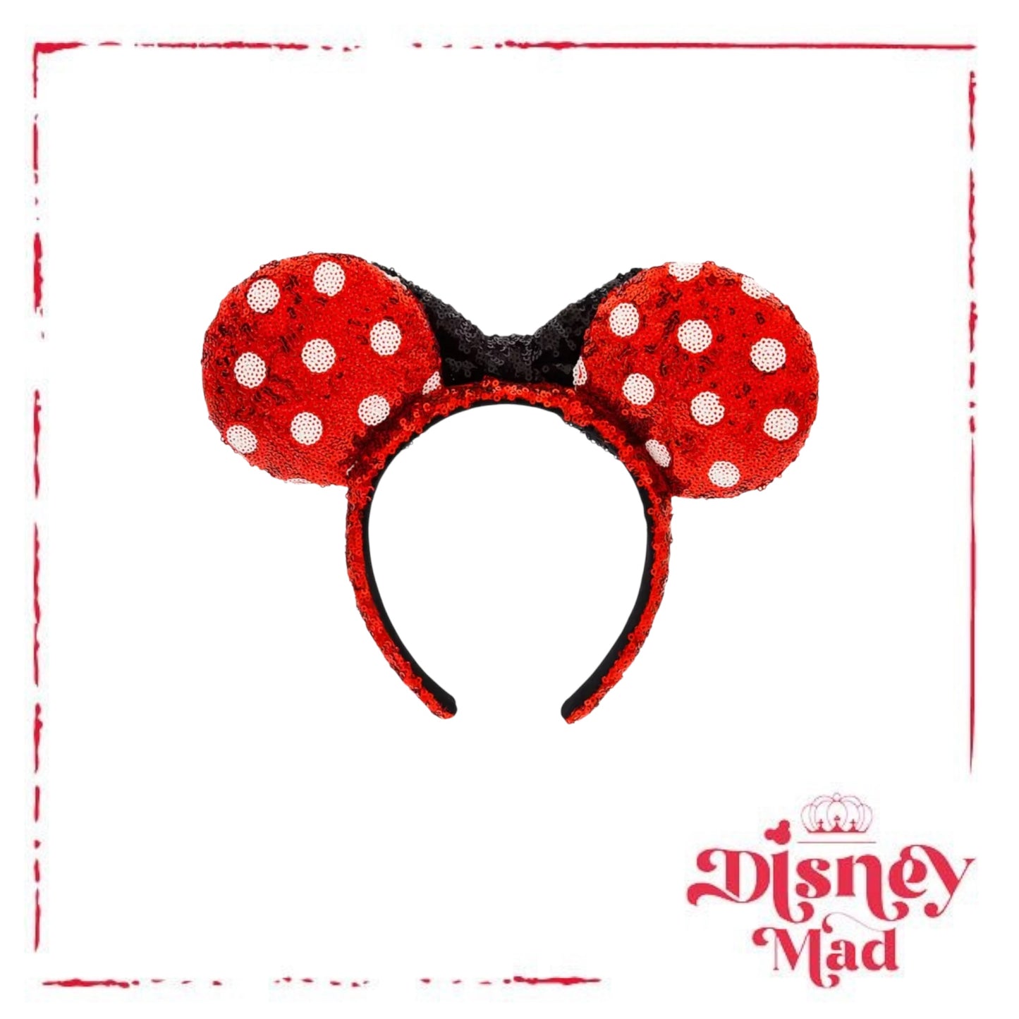 Minnie Mouse Sequined Ear Headband - Disney Parks