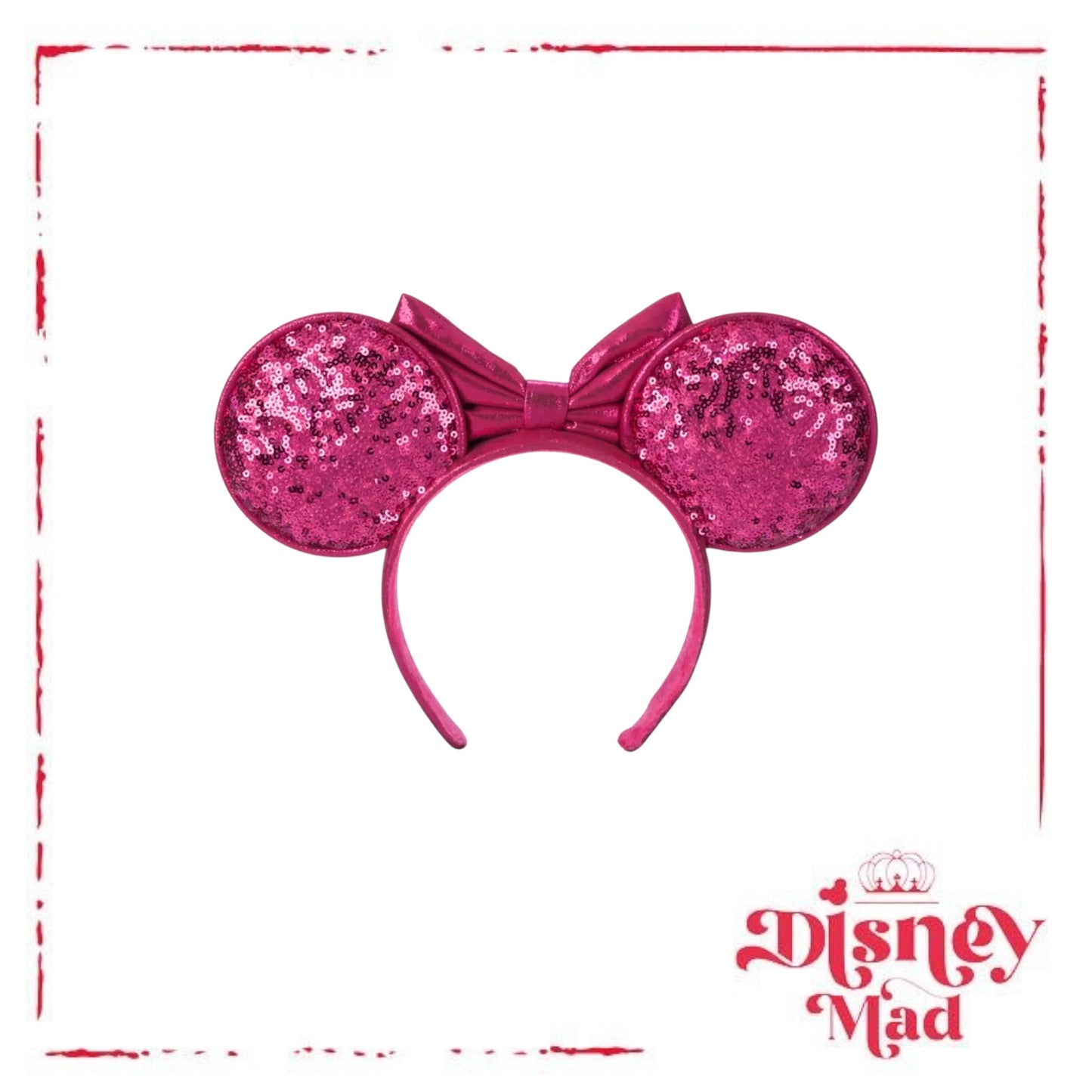 Minnie Mouse Sequined Ear Headband – Pink - Disney Parks
