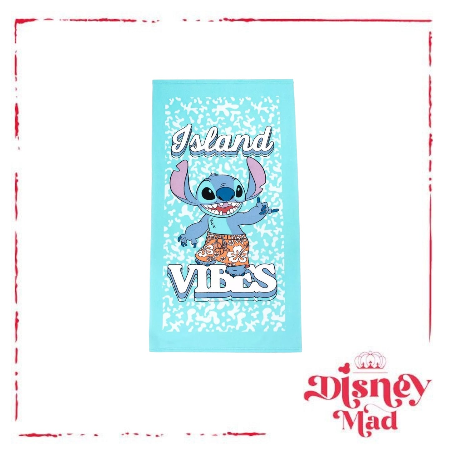 Lilo and Stitch Tropical Island Vibes Bath Towel Bath Sponge Buddy Set