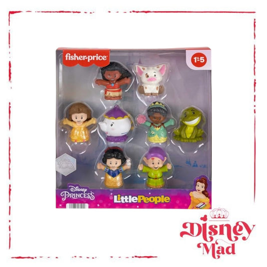 Fisher-Price Little People Toddler Toys Disney Princess Story Duos 8-Piece Figure Set