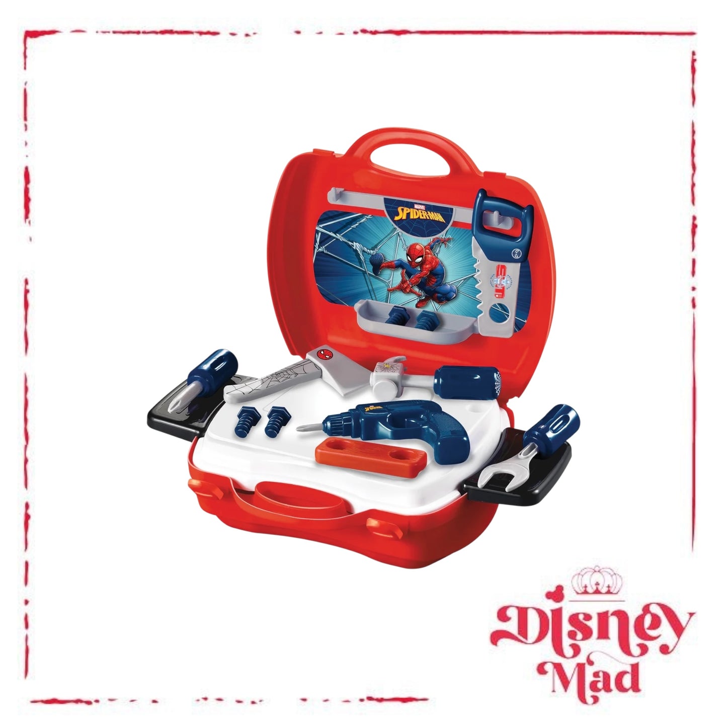 Spider-Man Handyman Suitcase 19 Piece Tool Set
