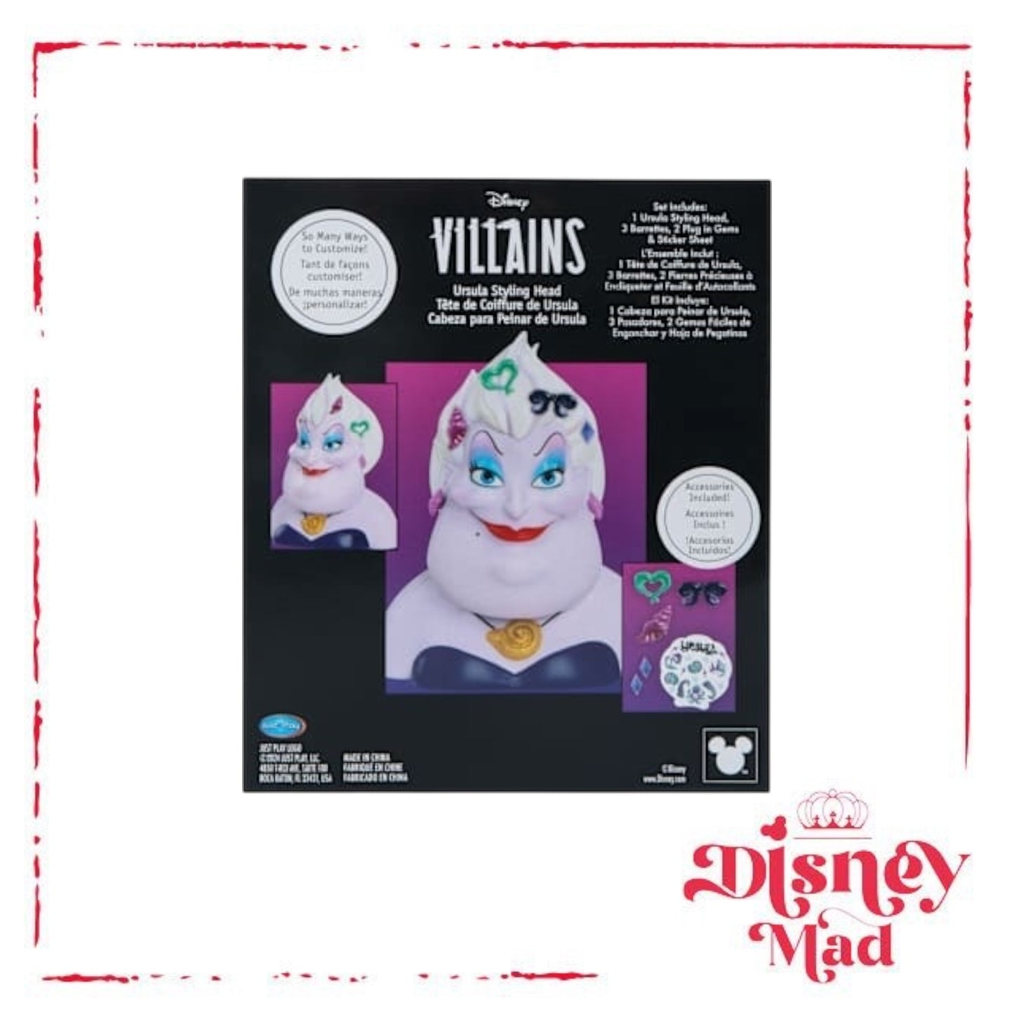 Disney Villains Ursula Styling Head Toy